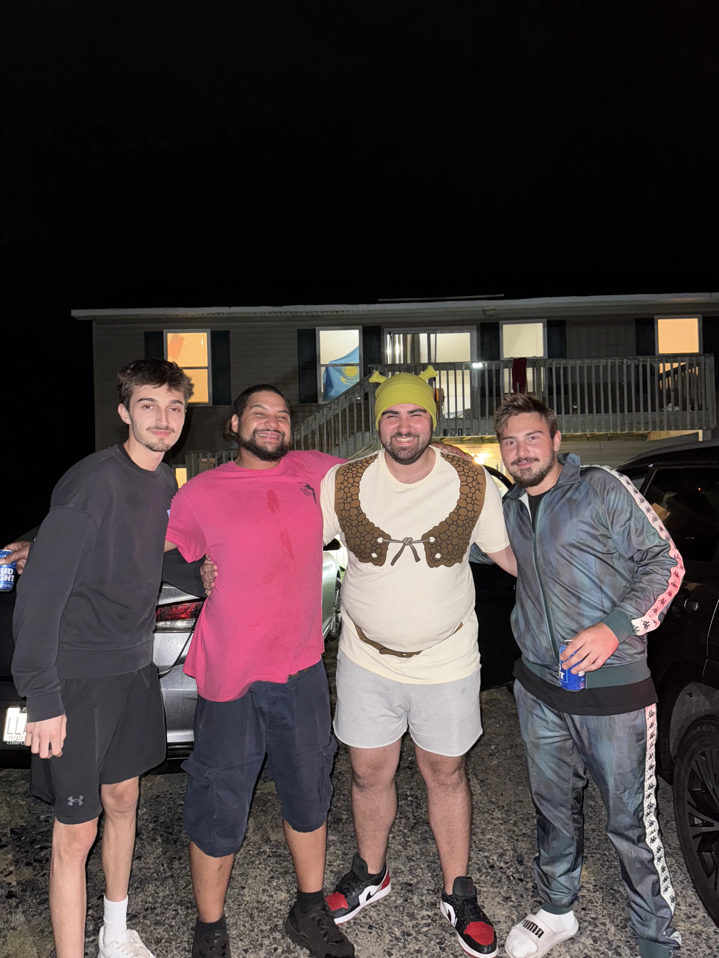 With friends