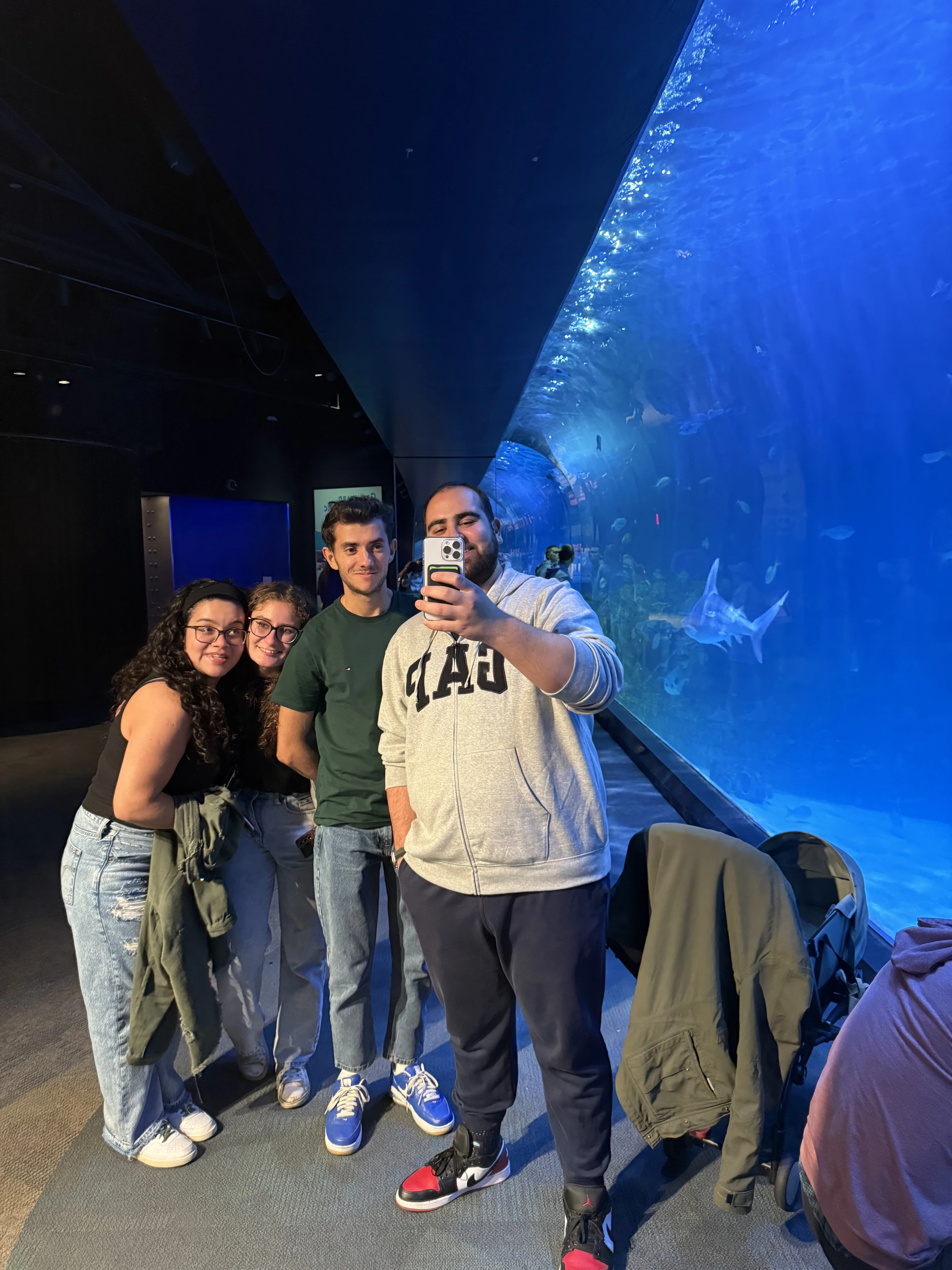 With friends